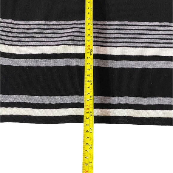 Calvin Klein Asymmetrical Striped Split Side Hem Pullover Crewneck Sweater Sz 1X - Picture 6 of 11